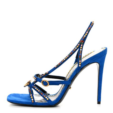 kid scamosciato gucci|GUCCI Crystal Kid Scamosciato Mallory Slingback Sandals.